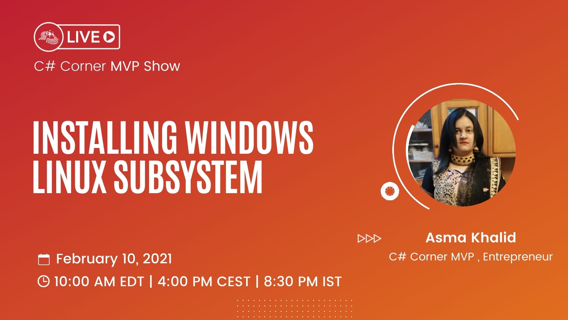 Installing Windows Linux Subsystem - MVP Show ft. Asma Khalid