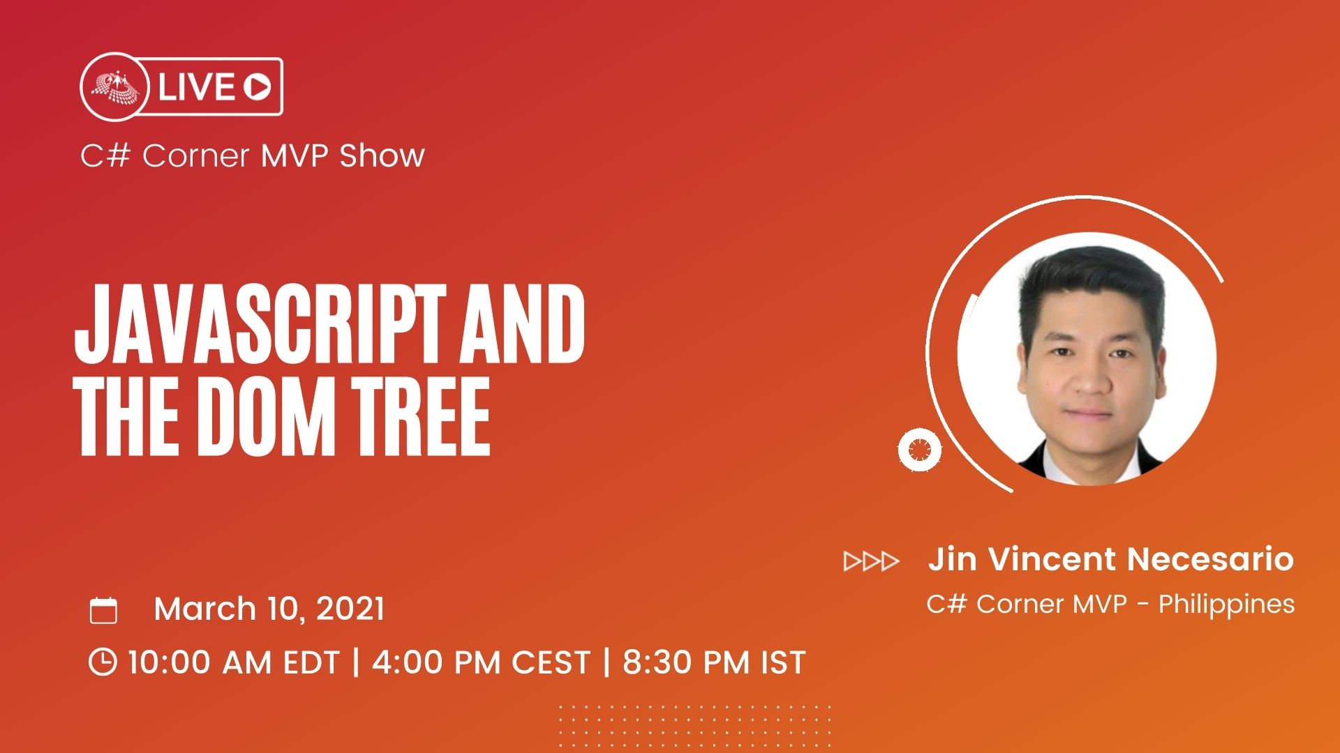 JavaScript and The DOM Tree - MVP Show ft. Jin Vincent Necesario