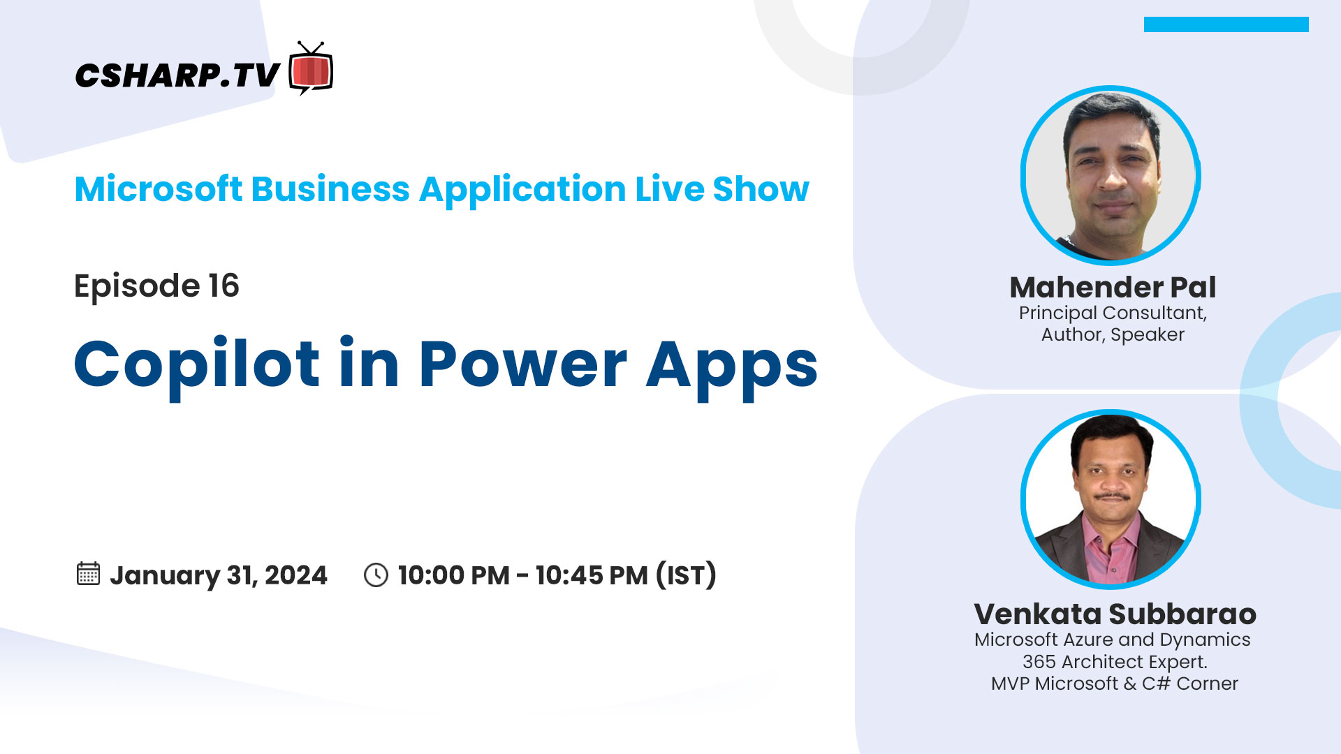 Copilot in Power Apps - Microsoft Business Application Live Show Ep.16