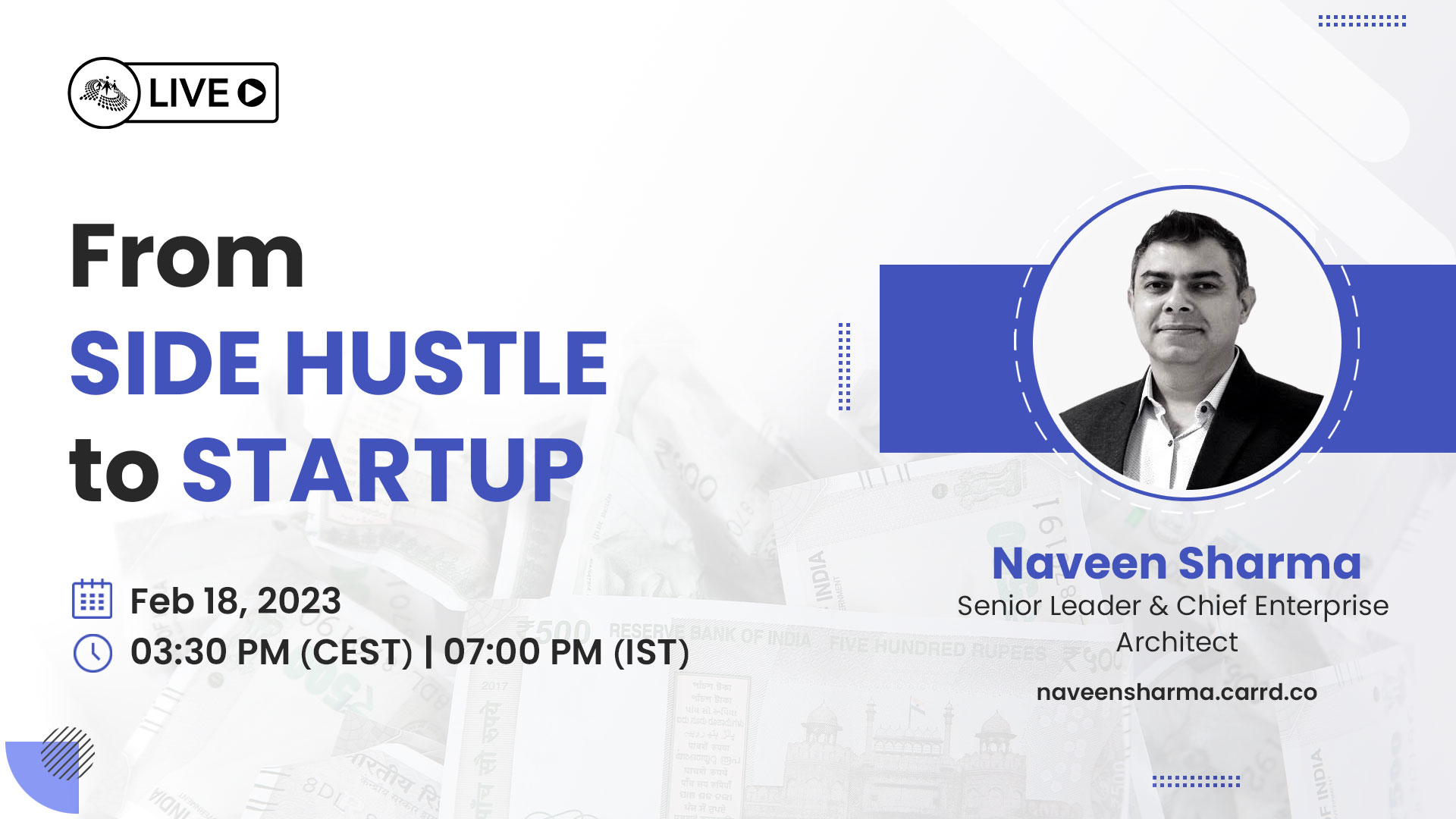 From Side Hustle to Startup - Ep. 3 Financial Literacy by Naveen Sharma