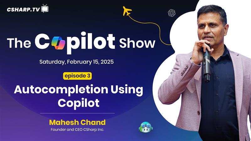 The Copilot Show: Autocompletion Using Copilot - Ep. 3