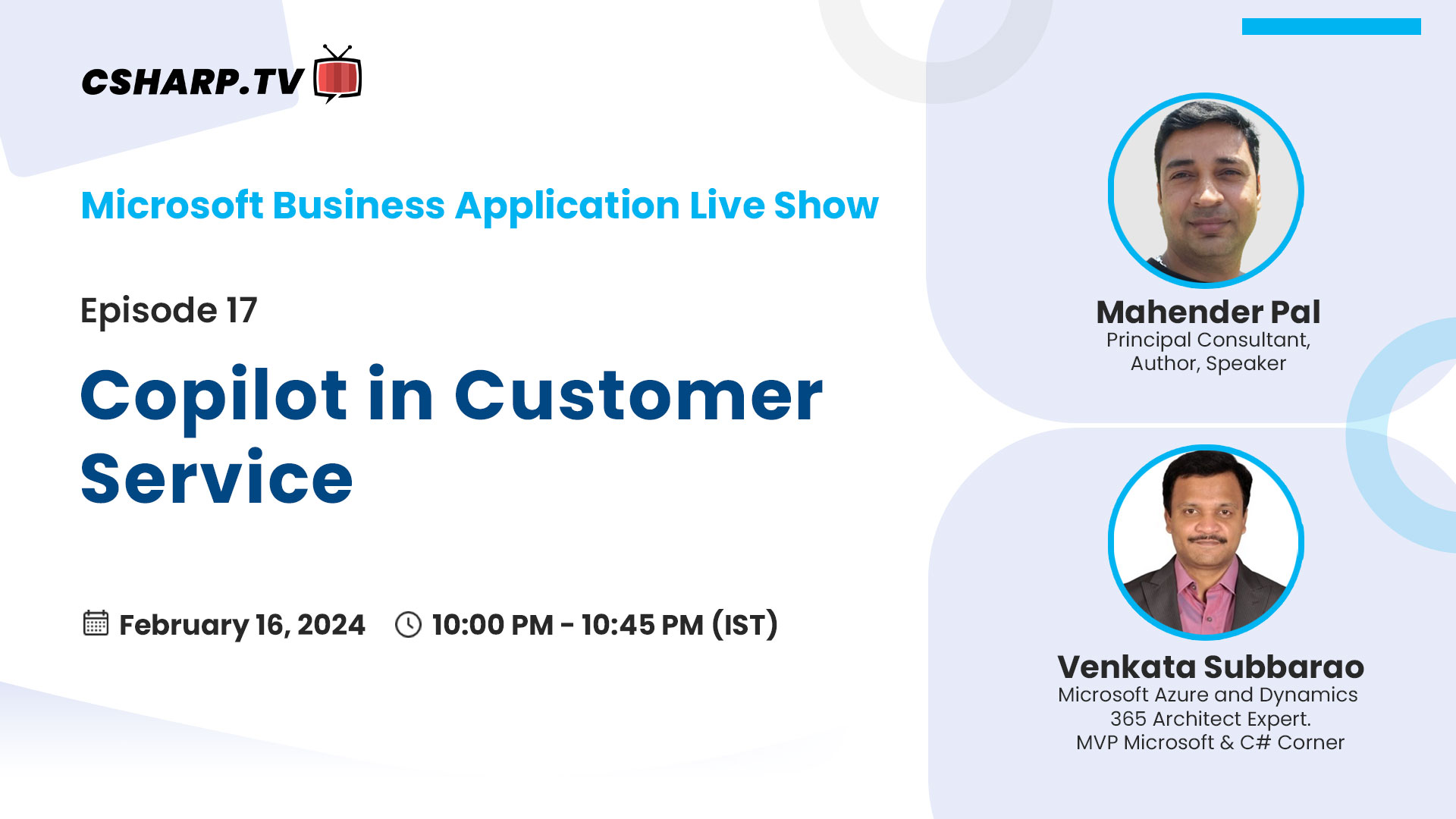 Copilot in Customer Service - Microsoft Business Application Live Show Ep.17