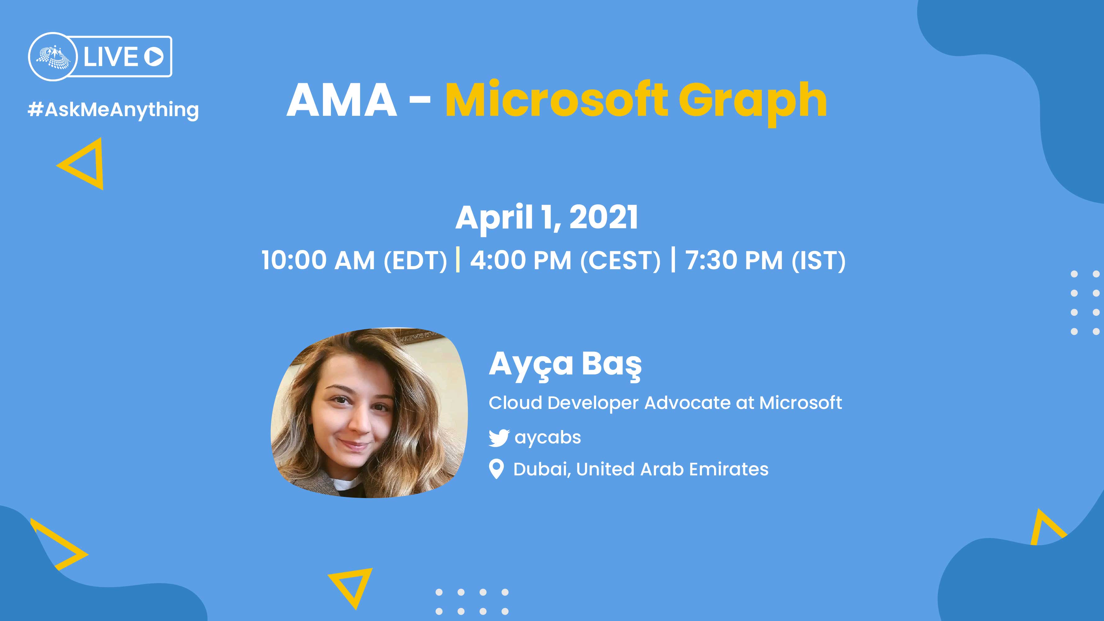 Microsoft Graph - AMA ft. Ayca Bas