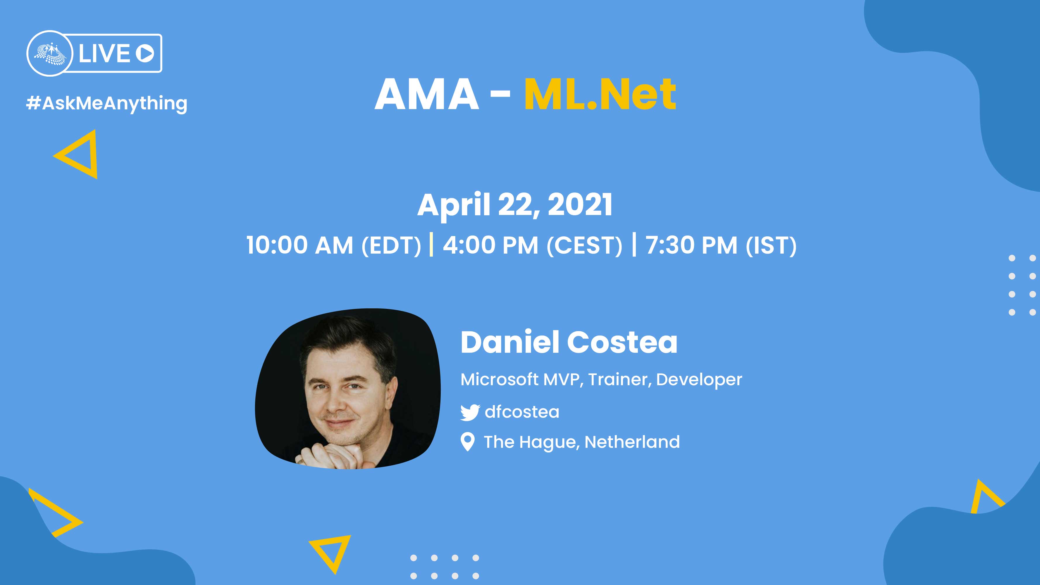 ML.Net - AMA ft. Daniel Costea