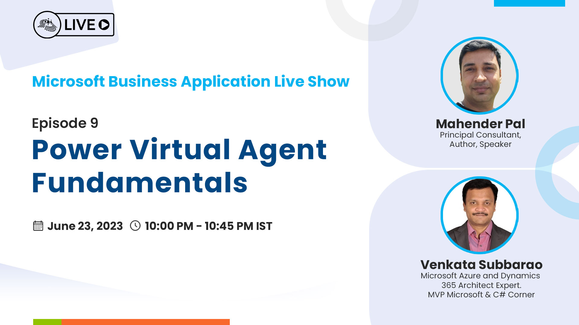 Microsoft Business Applications Live Show – Power Virtual Agent Fundamentals - Ep.9