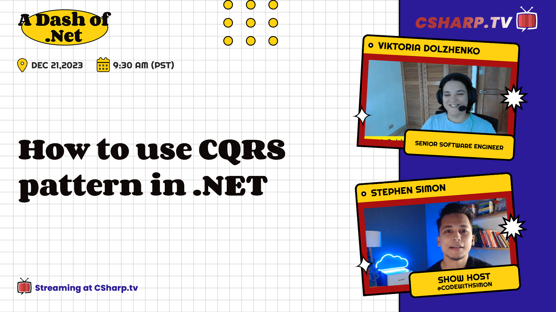 How to Use CQRS Pattern in .NET: A Dash of .NET - Ep. 3