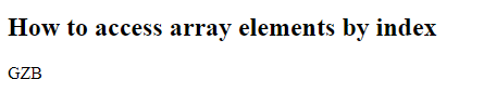 assess array by index