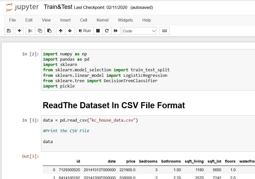 House Price Prediction In Machine Learning Using Jupyter Note Book