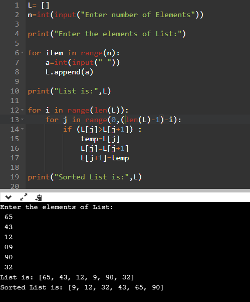 Selection, Insertion And Bubble Sort In Python