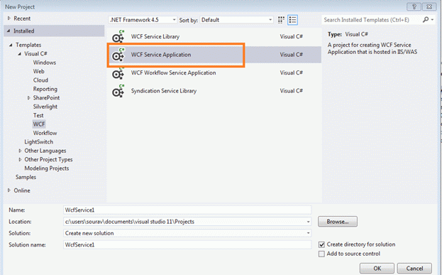 WCF Service Application