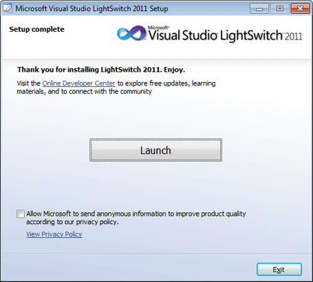 Visual Studio LightSwitch 2011