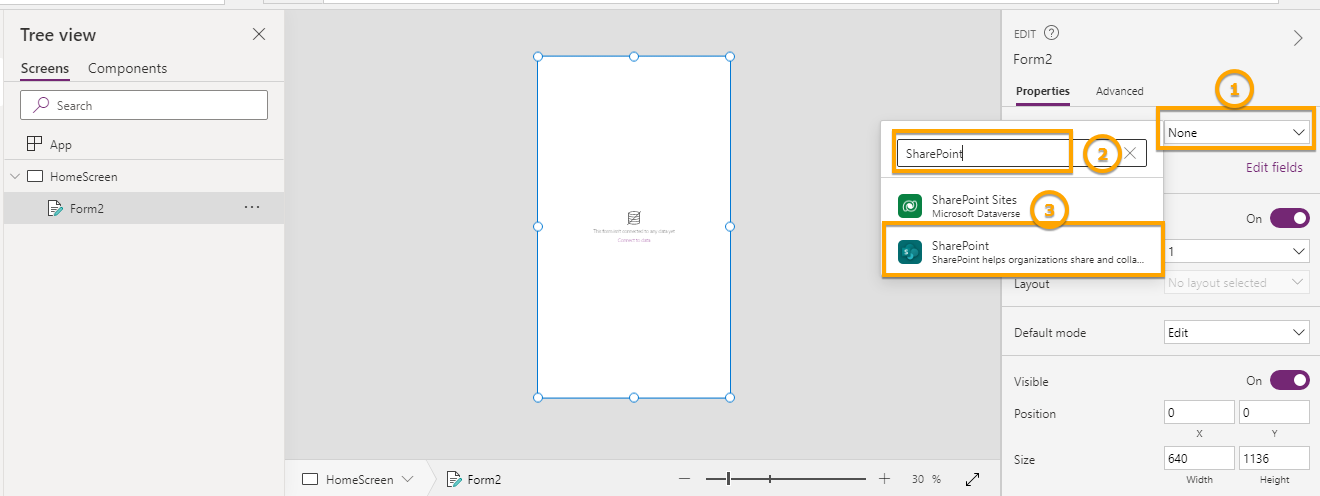 Customize data cards in PowerApps