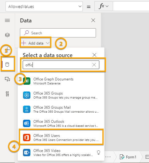 Customize data cards in PowerApps